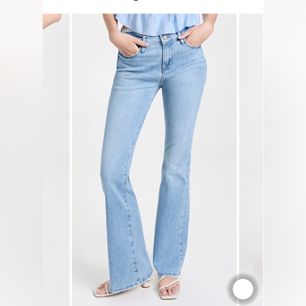 Frame Denim Le High Flare Denim Jeans in Free Bird Size 24 - Picture 4 of 16